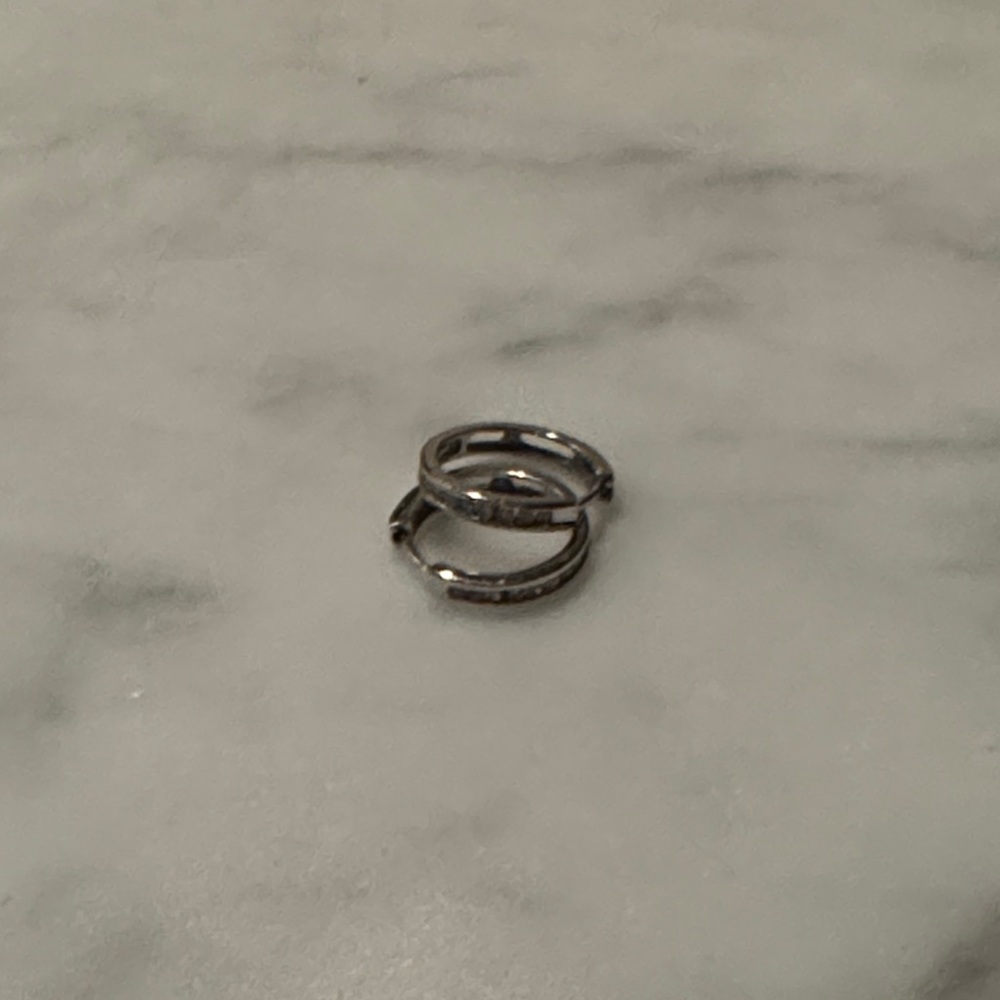 Silver earrings